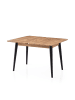 CALICOSY Ausziehbarer Tisch DOLUNAY in Helles - (W) 100  x (H) 75  x (L) 60  cm