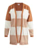 usha FESTIVAL Offener Strick Cardigan in Beige Weiss