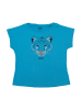 Jack Wolfskin Langarmshirt Leopard Tee Girls Kinder T-Shirt Baumwolle Mädchen in Blau