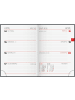 BRUNNEN Taschenkalender 10x14cm 1 Woche/2 Seiten Leder schwarz 2026