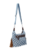IZIA Women Satchel in Blue White