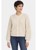 Sublevel Strickjacke Knopfleiste Rundhalsausschnitt in Beige-2