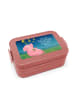 Mr. & Mrs. Panda Bentobox Schwein Glück Design mit Spruch in Rot Pastell