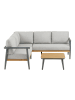 ebuy24 Lounge-Set Camilla (2-teilig) Graubeige 73 x 200 cm