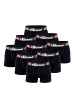 ellesse Boxershorts 9er Pack Boxers in Black/Black/Black