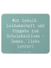 Mr. & Mrs. Panda Mauspad Spruch Danke Lehrer mit Spruch in Meeresbrise