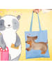 Mr. & Mrs. Panda Schultertasche Hund Dackel ohne Spruch in Sky Blue