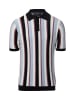Nils Sundström Strick-Poloshirt in marine mehrfarbig