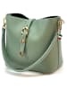 Florence Florence Schultertasche Leder salbeigrün ca. 23cm
