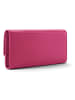 Lazarotti Bologna Leather Geldbörse Leder 19 cm in hot pink