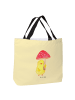 Mr. & Mrs. Panda Shopping Bag Küken Fliegenpilz ohne Spruch in Gelb Pastell