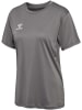 Hummel Hummel T-Shirt Hmlessential Damen Atmungsaktiv Schnelltrocknend in STEEL GRAY