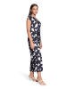 BETTY & CO Jumpsuit kurzarm in Schwarz/Weiß