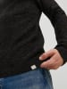 Jack & Jones Langarm Grobstrick Pullover Rundhals Sweater JJEDAMIAN in Schwarz