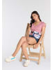 Kangaroos Kurzarmshirt in dunkel rosa