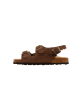 Divine Factory Kinder-Leder-Pantolette Noga Mistraly BS Edge Braun