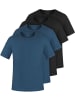 normani 4er Set Herren T-Shirts aus Bio-Baumwolle Nyons in Marine/Marine/Schwarz/Schwarz