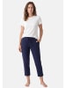 Schiesser Schlafanzug Mix & Relax in Blau / creme