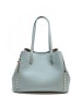 Florence Florence Schultertasche, Tote Bag Leder hellblau ca. 40cm