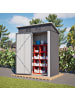 ABRIHOME Gerätehaus in Dunkelgrau 152x84x182 cm mit 1 Tür abschließbar für Garten