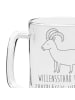 Mr. & Mrs. Panda Krug Sternzeichen Steinbock mit Spruch in Transparent