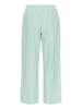 SAINT TROPEZ Casual Hose ElmikoSZ Gerade Passform in Pistachio Green White Stripe
