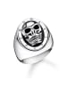 Thomas Sabo Ring Totenkopf in silber, schwarz