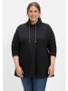 sheego Sweatshirt in schwarz