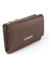Lazarotti Bologna Leather XL Geldbörse mit Zip-Around Fach Leder 14 cm taupe