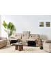 Beliani 3-Sitzer Sofa BERGEN in Beige/Schwarz - (W) 204 x (H) 101 x (L) 73 cm