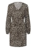 Kaffe Kleid KAmarana A-shape in Chalk/Oak/Black Animal