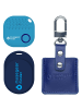 musegear Finder Mini dunkelblau, Finder 2 hellblau, Finder 2 in Ledertasche Navy Blue