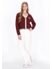 DreiMaster Maritim Women Cardigan in wine red navy offwhite