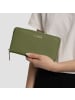 Lazarotti Bologna Leather XL Zip-Around Geldbörse Leder 19 cm in olive