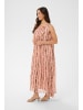 SAINT TROPEZ Kleid RavenaSZ Lockere Passform in Apricot Tiedye Stripes