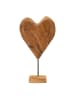 Mauro Ferretti Braune Holzskulptur, 25 x 12 x 45 cm