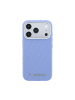 COFI 1453 Karl Lagerfeld Grained Allover Logo Metal iPhone 18 Pro / 17 in Blau