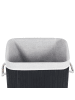 Beliani Wäschekörbe KOMARI in Schwarz/Weiß - (W) 40 x (H) 60 x (L) 30 cm