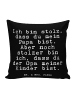 Mr. & Mrs. Panda Kissen Ich bin stolz, dass... mit Spruch in Schwarz