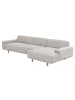 58 aufm Kessel SOFA mit Longchair rechts Kattryna Flachgewebe silber
