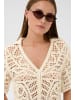 Soaked in Luxury Kurzarm-Bluse SLAnamy Baggy fit in Turtledove