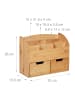 relaxdays Schreibtischorganizer in Natur - (B)33x (H)26 x (T)13,5 cm