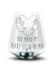 Mr. & Mrs. Panda Laterne Faultiere Herz mit Spruch in Transparent