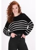 DreiMaster Women Pullover in black offwhite