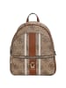 Guess Erenia Large - Rucksack (coal logo) in latte logo