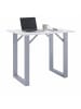 VCM  Holz Bartisch Stehtisch Tisch Tresen Xona 138x80 cm in Silber / Weiß