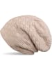 styleBREAKER Feinstrick Beanie Mütze in Beige