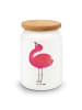 Mr. & Mrs. Panda Teedose Flamingo Stolz ohne Spruch in Weiß