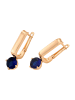 faina Women Earrings in Rose Gold Navy
