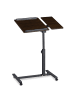 relaxdays Laptoptisch in Schwarz - (B)60 x (H)95 x (T)40 cm